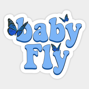 Baby Fly blue Sticker